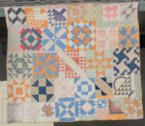 Rare Antique 1800's Sampler Quilt | Antique quilts, Vintage quilts ...