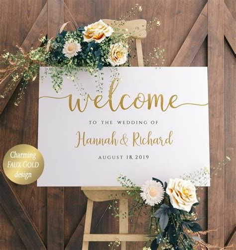 Wedding Welcome Sign Template Welcome Poster Printable - Etsy | Wedding ...