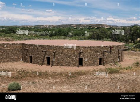 Great Kiva, Aztec Ruins National Monument, Aztec, New Mexico Stock ...