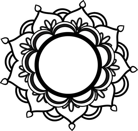 Printable Mandala Tattoo Stencil