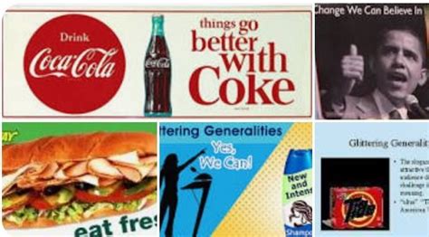 Examples Of Glittering Generalities Propaganda Ads