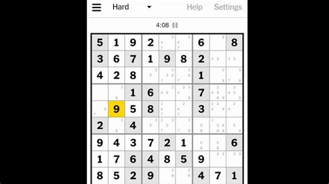 Medium & Hard NY TIMES Sudoku June 5 , 2020 - YouTube