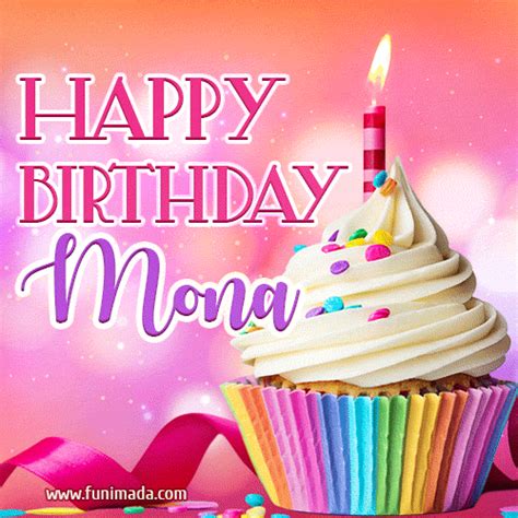 Happy Birthday Mona GIFs - Download on Funimada.com