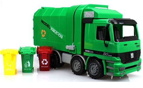 Kids Green Plastic Garbage Dump Truck Toy [GT01T019] : EZTRUCKTOYS.COM