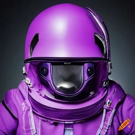 Purple astronaut suit by balenciaga on Craiyon