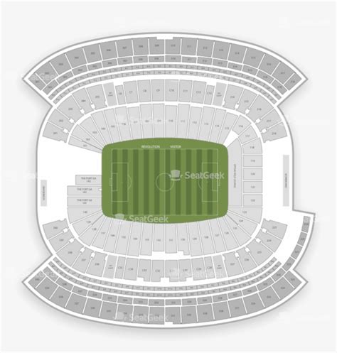 New England Revolution Seating Chart Map Seatgeek - Gillette Stadium ...