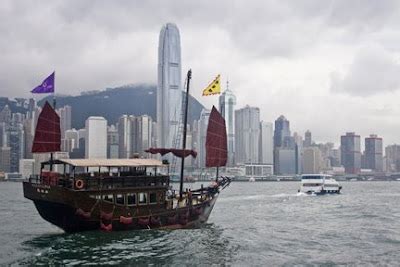 Kampuchea Crossings: Hong Kong harbor at night