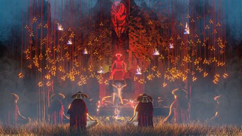 ArtStation - Cult's ritual cave concept art.