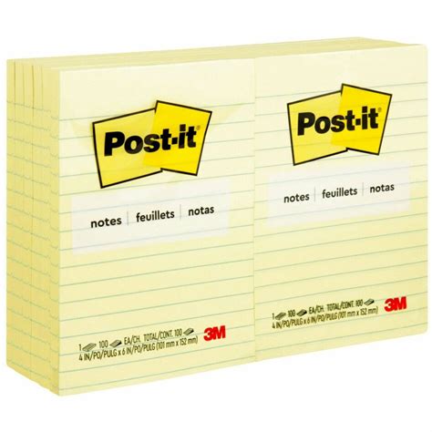 Post-it Ruled Adhesive Note - Madill - The Office Company