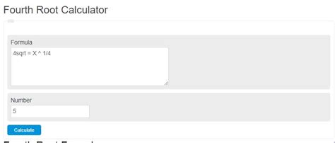 Fourth Root Calculator (4th Sqrt) - Calculator Academy