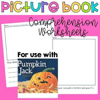 Pumpkin Jack: Pumpkin Book Comprehension Worksheets by Christensen's Corner