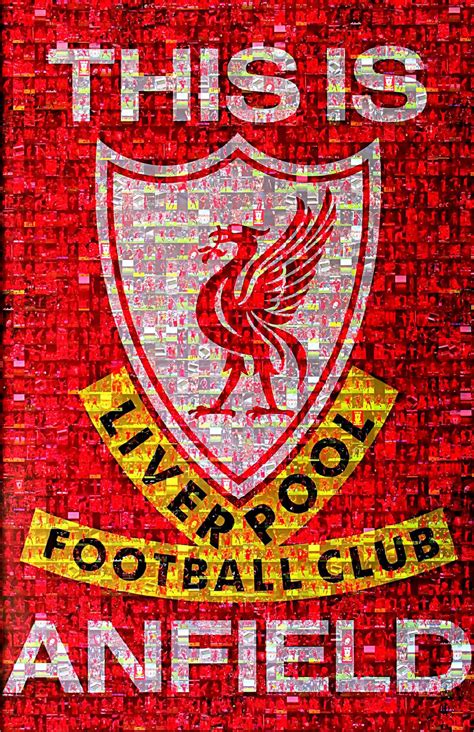 Liverpool FC poster This is Anfield poster illustrated art | Etsy