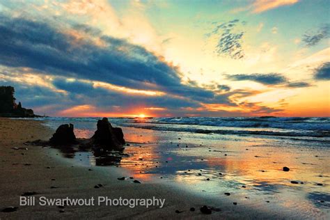 Lake Michigan Sunset - U.S. Pictures: Bill Swartwout Photography