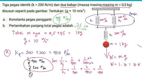 Menghitung Pertambahan Panjang Pegas YouTube