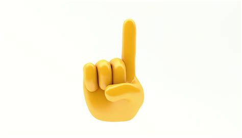 3D model EMOJI HAND POINTING UP ICON VR / AR / low-poly | CGTrader