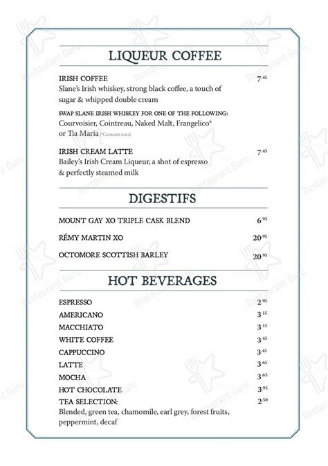 Menu at The Citizen Glasgow pub & bar, Glasgow