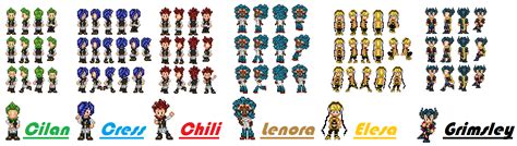 Gen5 Trainer Sprites by Lallama12 on DeviantArt