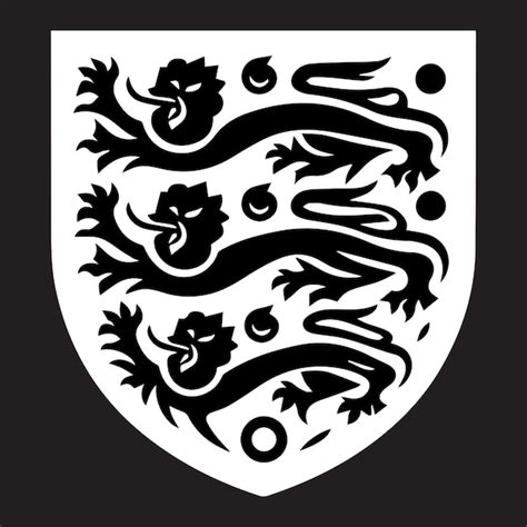 Premium Vector | British three lions crest vector image