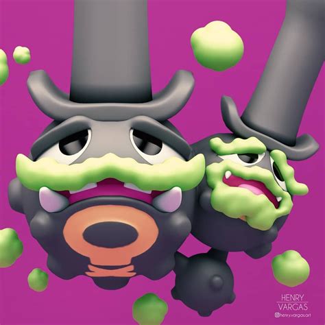 Galarian Weezing I can't believe he is Poison/Fairy that's my dream duo type! . . . . #pokemon # ...