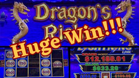 Lightning Link Dragon Riches Progressive Slot Machine. - YouTube