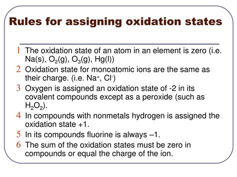 Oxidation State