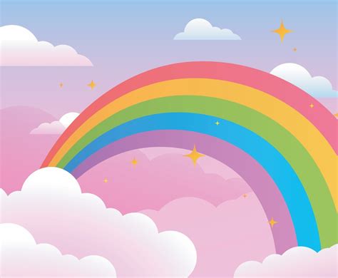 Beautiful Rainbow Background | FreeVectors