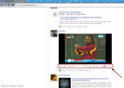 How to watch Full Screen YouTube videos on Facebook - Technolism