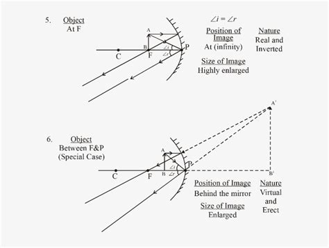 Image Formation By Convex Mirror - Light Reflection And Refraction Class 10 - 593x540 PNG ...