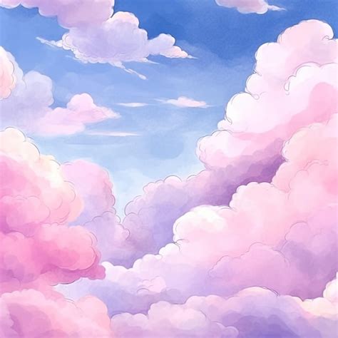 Un cielo rosa y azul con nubes. | Foto Premium