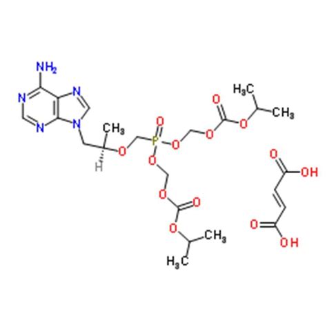 B: Chemical Structure of Tenofovir Disoproxil Fumarate | Download Scientific Diagram