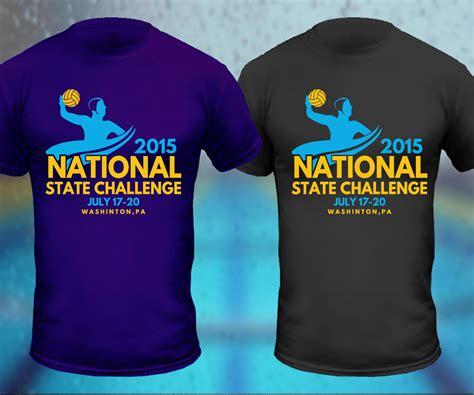 Colorful, Bold, Event T-shirt Design for collegiate water polo association by TRHZ | Design #5640955