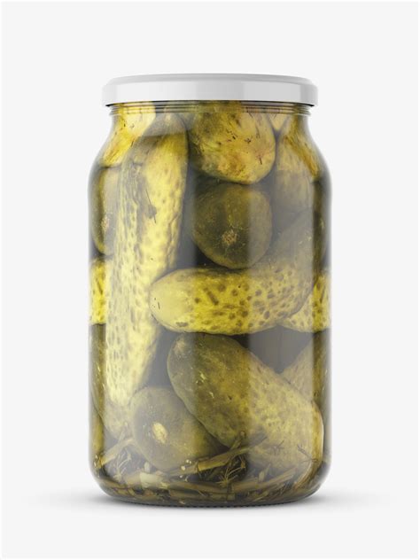 Pickle jar mockup - Smarty Mockups