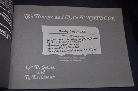 *RARE* Bonnie and Clyde Scrapbook: The Letters, Poems and Diary of ...