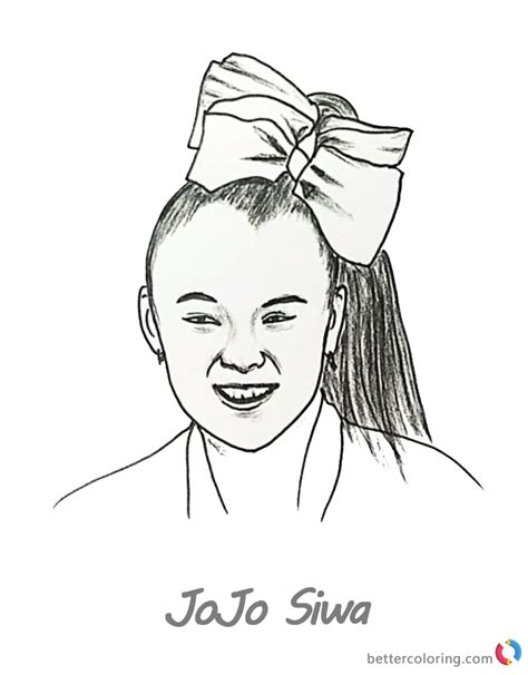 jojo siwa coloring pages getcoloringpages com - jojo siwa coloring pages free printable coloring ...