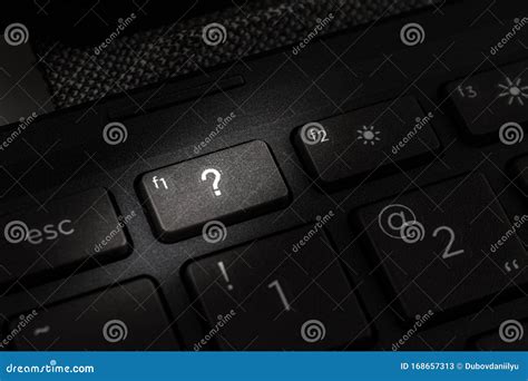 Question Mark on the Keyboard Key Stock Image - Image of confusion ...