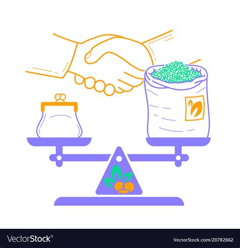 Concept of fair trade Royalty Free Vector Image