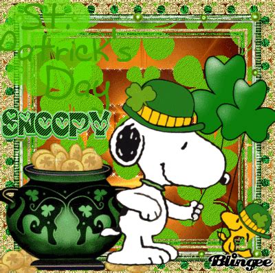 St. Patrick's Day Snoopy Picture #128116687 | Blingee.com