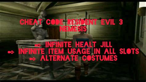 (PSX) Cheat Codes for Resident Evil 3 Nemesis on PlayStation (ePSXe ...