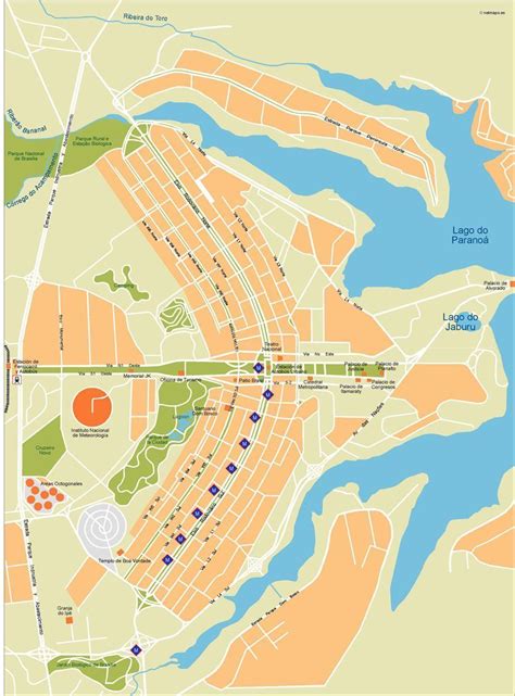 Brasilia Vector Map | Digital Maps. Netmaps UK Vector Eps & Wall Maps