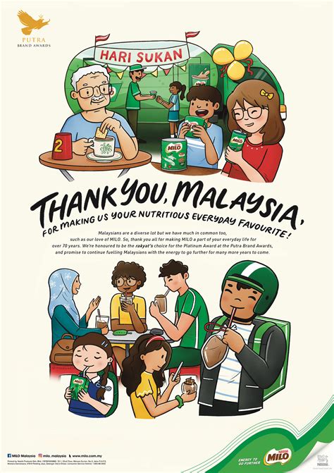 Print Ad Illustration for MILO Malaysia on Behance