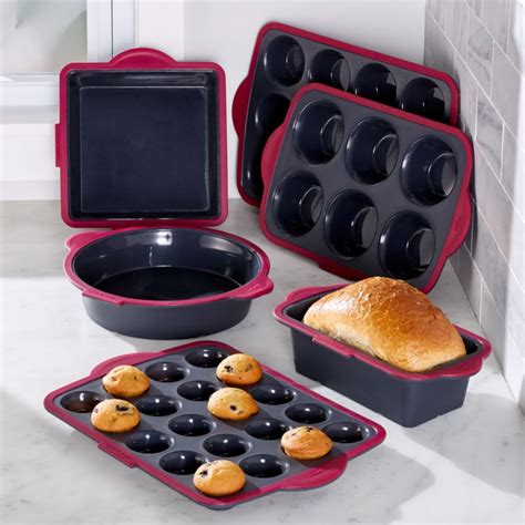 Trudeau 6-Piece Silicone Bakeware Set | Crate and Barrel