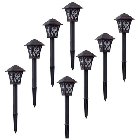 Malibu Outdoor Landscape Lighting Low Voltage 8 Pack LED Pathway Light 1W Garden Lights for Lawn ...