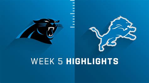 Carolina Panthers vs. Detroit Lions highlights | Week 5