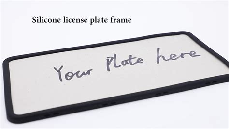 Silicone Car License Plate Frames Covers - Buy Silicone Car License ...