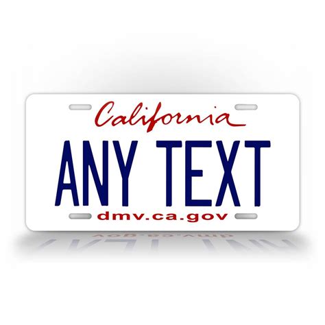 Personalized California State Replica Custom License Plate – SignsAndTagsOnline