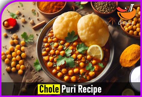 Chole Puri Recipe | How To Make Chola Puri Quick & Easy - Chil Ping