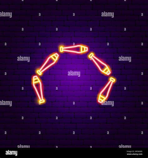 Gymnastic Maces Neon Sign Stock Vector Image & Art - Alamy