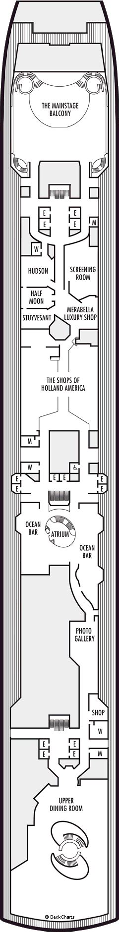 Holland America Nieuw Amsterdam Deck Plans, Ship Layout & Staterooms ...