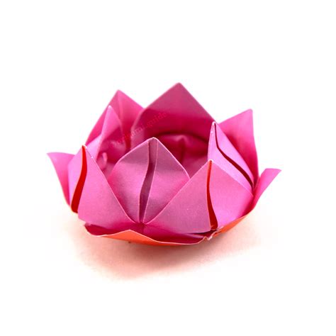 How To Make An Origami Lotus Flower - 1 - Folding Instructions ...