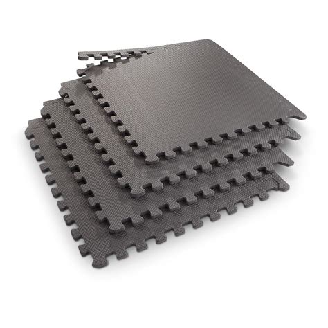 3-Pk. of Interlocking Floor Mats, Black - 591913, Camping Accessories ...